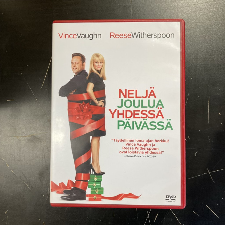 Neljä joulua yhdessä päivässä DVD (VG+/M-) -komedia-